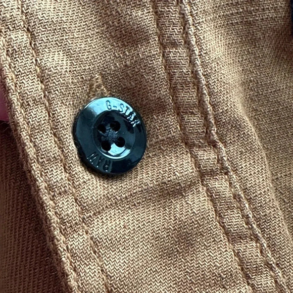 G-STAR RAW Type C Straight Long Button Down Shirt in Cubano Brown, Size L - Picture 14 of 15